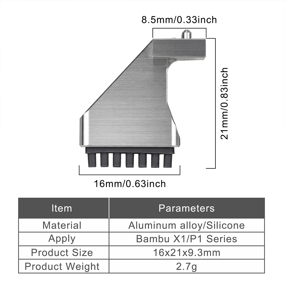 Nozzle Wiper For Bambu Lab X1  - đánh giá và giá 3D Printing Bambu Lab