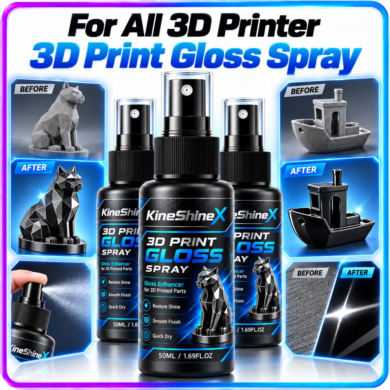 3D Print Quick‑Dry Gloss Spray - đánh giá và giá 3D Printing Bambu Lab