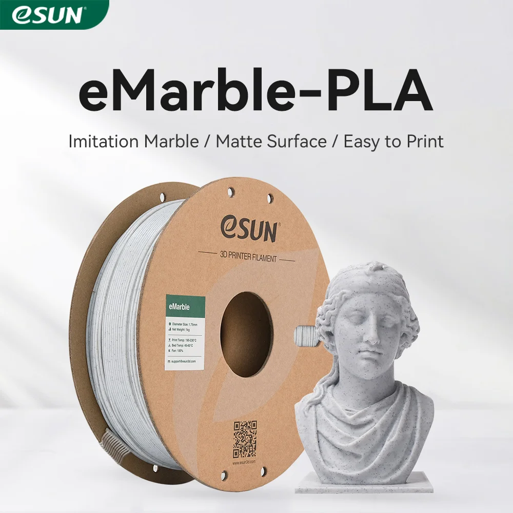 ESUN Đá Cẩm Thạch PLA Dây Tóc  - đánh giá và giá 3D Printing Nylon