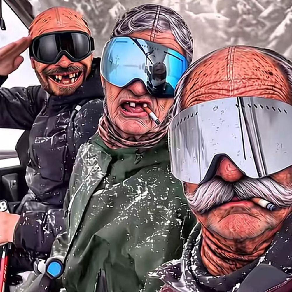 1pcs 3D Face Printed Old Man B - đánh giá và giá 3D Printing Mask