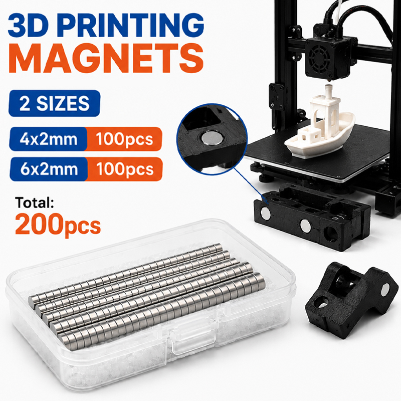 200pcs/box 3D Printing Magnets - đánh giá và giá 3D Printing Bambu Lab